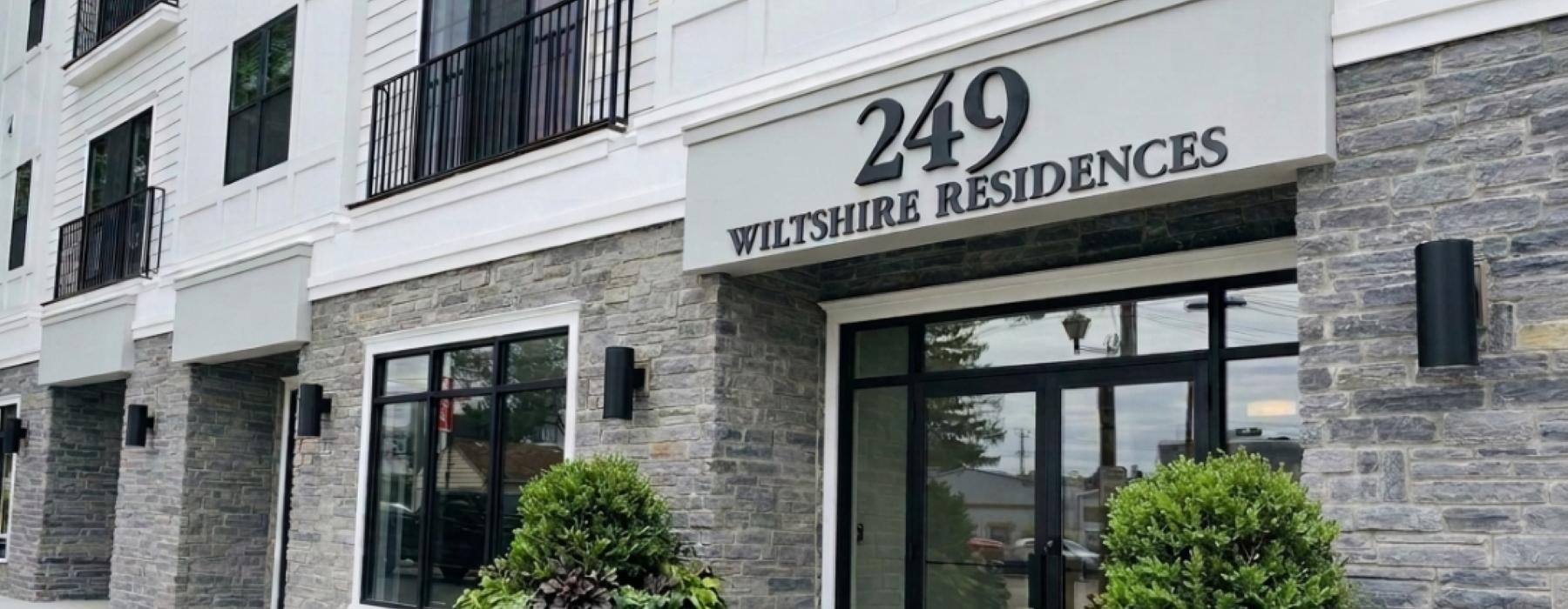 a building with a sign on the front